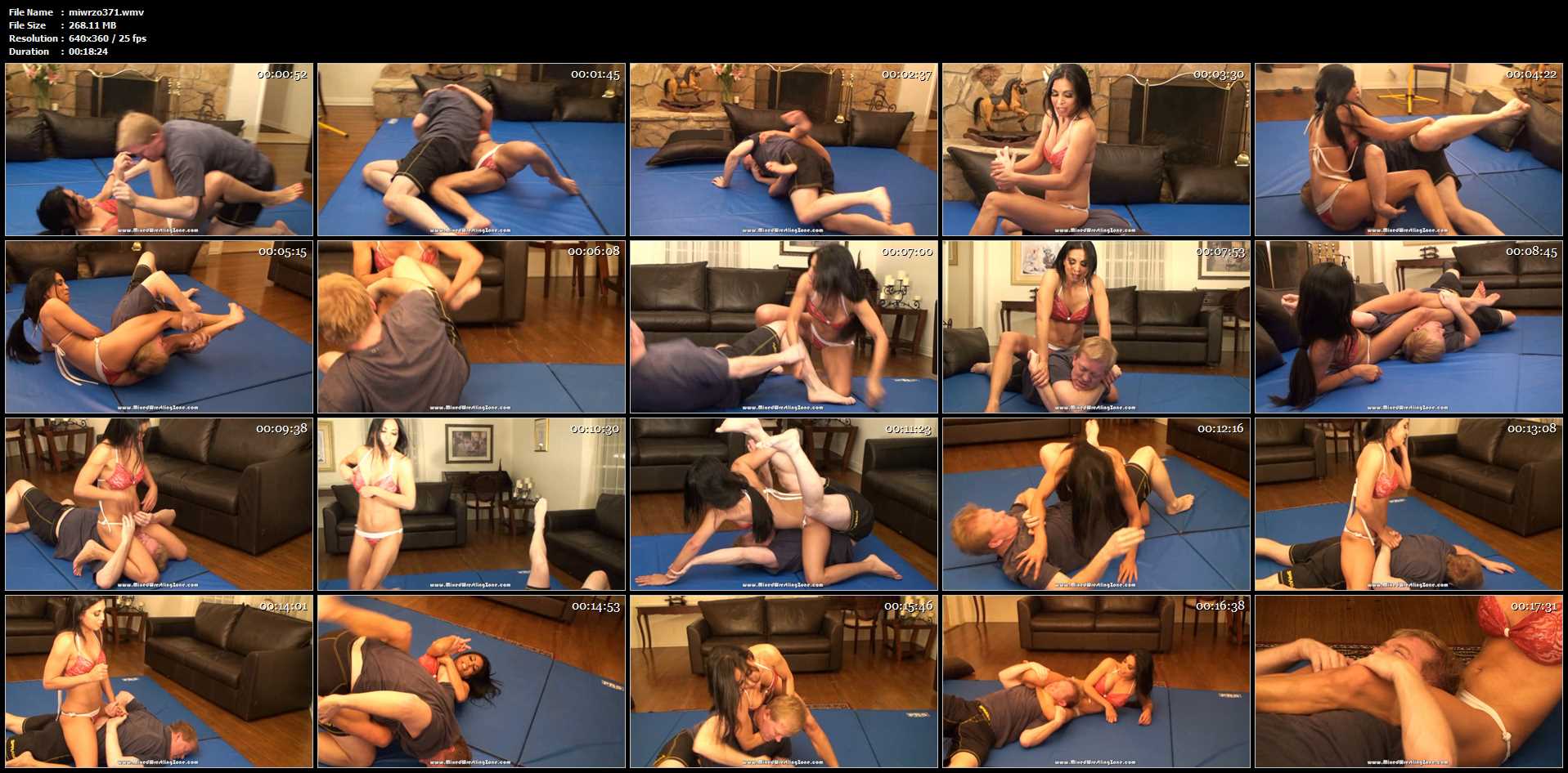 all, exotic and lean, mat and ring veteran Santana makes a deafening comeback - MIXEDWRESTLINGZONE - LQ/360p/WMV