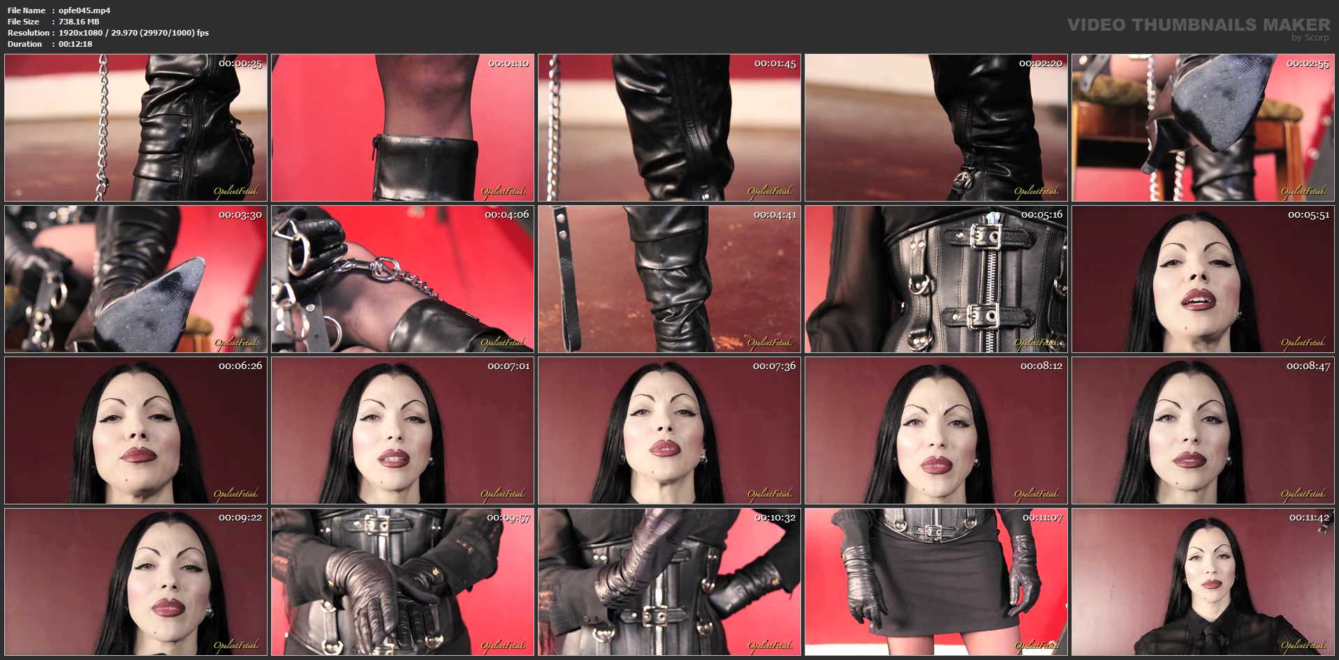 Goddess Cheyenne In Scene: Be My Leather Slave - OPULENTFETISH / GODDESSCHEYENNE - FULL HD/1080p/MP4