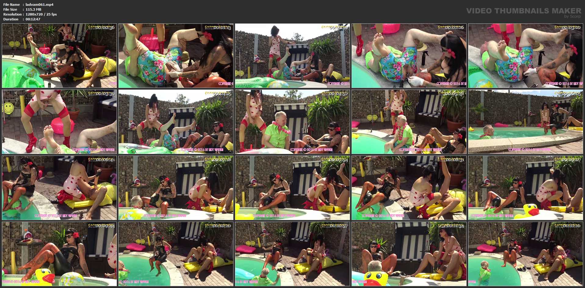 Lady VampiraCarmen Rivera, Lady Vampira In Scene: Celebrating a pool party with slaves in the Femdom Empire Part 4 - PIN UP DOMINATION BY LADY VAMPIRA - HD/720p/MP4