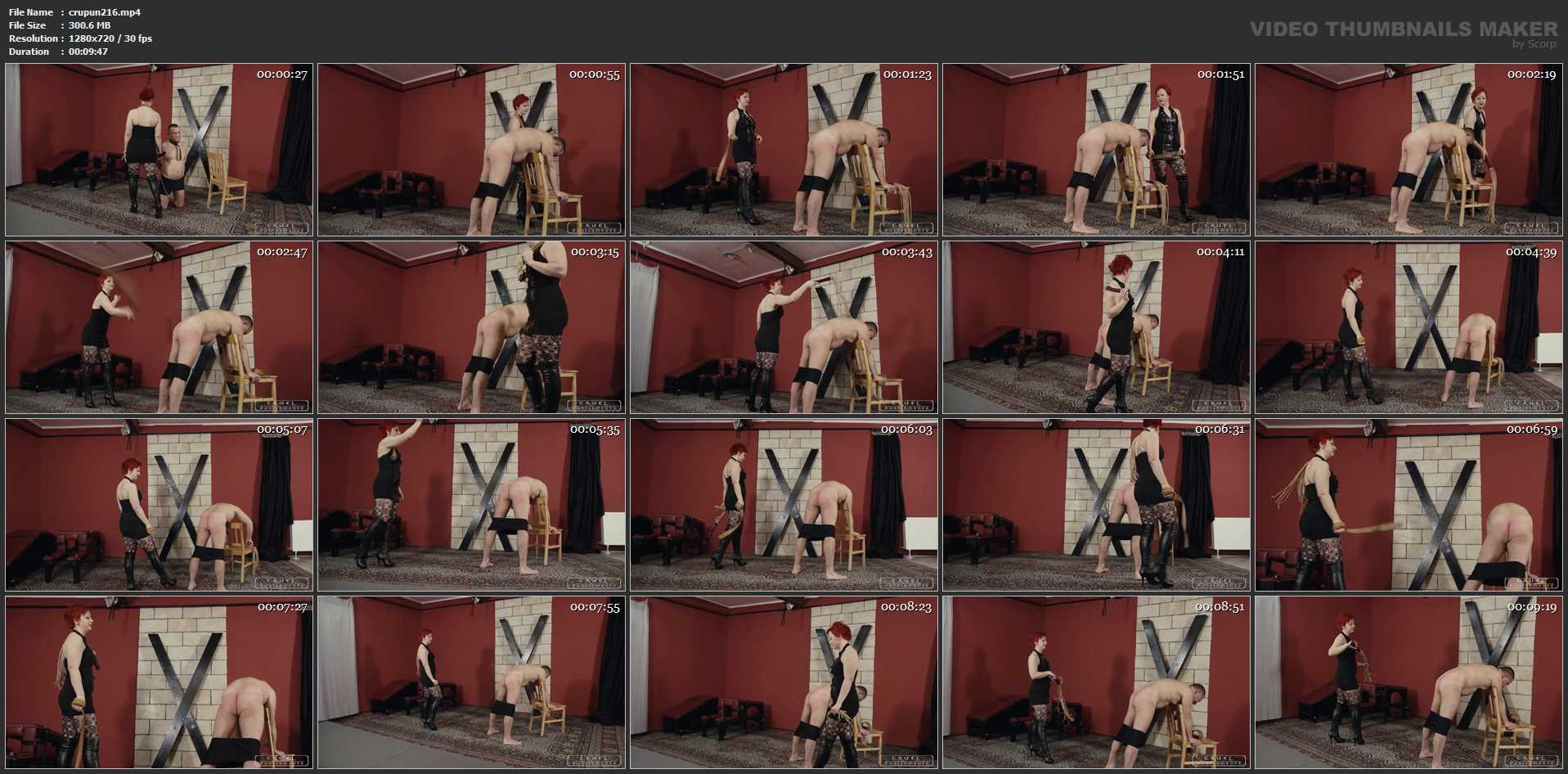 Lady Maggie In Scene: Bend over and suffer - CRUEL PUNISHMENTS - SEVERE FEMDOM - HD/720p/MP4