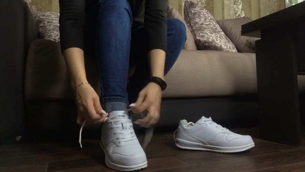 White Shoes on Beautiful Feet - KRISTINA KOT - HD/720p/MP4