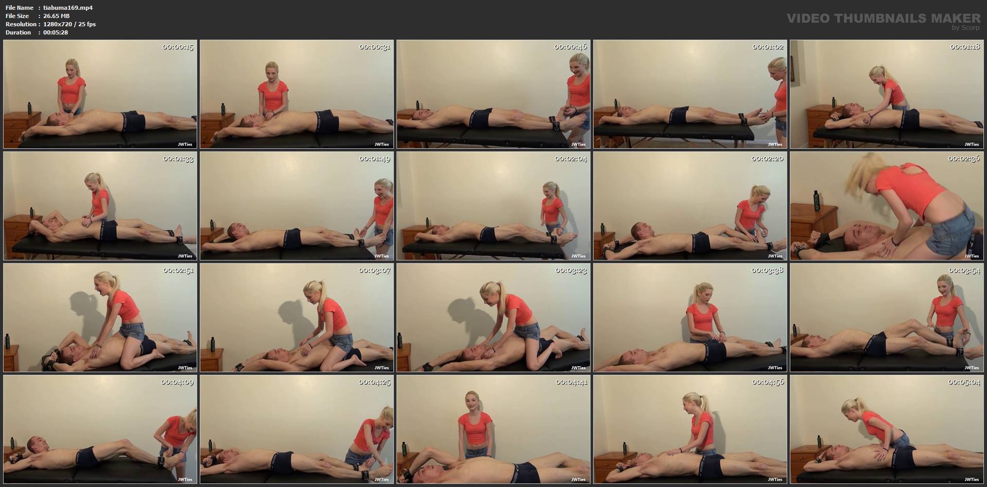 Pipers Special Massage - TICKLED AND ABUSED MALE - HD/720p/MP4