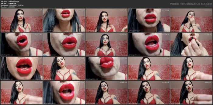 Mistress Teodora In Scene: Dangerous Red Lips - ALPHA DIVA / MONEY GODDESSS - FULL HD/1080p/MP4