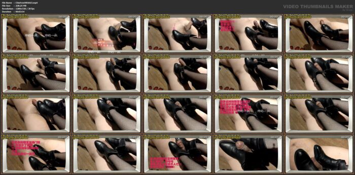 Short Boots, Black Stockings, Fishnet Stockings, Jj Trampling, Footjob - CHINESE FEMDOM - HD/720p/MP4