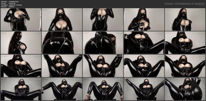 Latex Catsuit Fingerfucking With Voiceover - CRISTAL KINKY - HD/720p/MP4