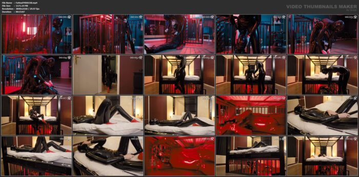 Rubber Nights - The Rubber Slave Rests Tight In A Cage Under The Bed - Rubber Pervs - FAPHOUSE FEMDOM - FULL HD/2160p/MP4