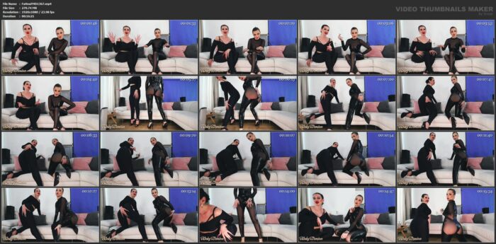 Ass Worship In Black Shiny Tights Pov - Kinky Domina Christine Queen Of Nails - FAPHOUSE FEMDOM - FULL HD/1080p/MP4