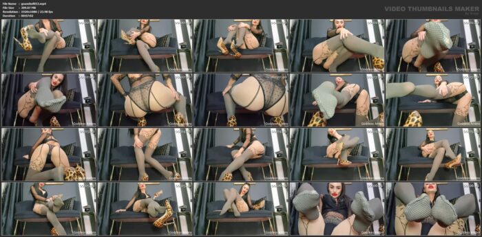 Shoe Dangling Pantyhose Domination - GODDESS AMBRA - FULL HD/1080p/MP4