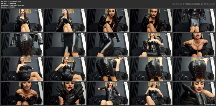 I Will Turn You Into My Leather Gooning Addict - GODDESS AMBRA - FULL HD/1080p/MP4