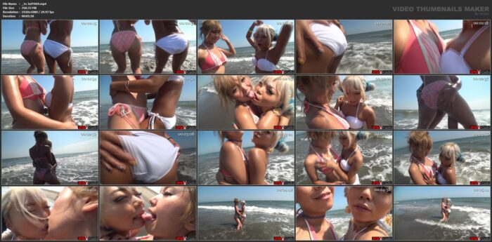 Beach Babes Bikini Erotic W-Dance Noa & Reona Maruyama - JAPAN FETISH FUSION / JAPAN_FF - FULL HD/1080p/MP4