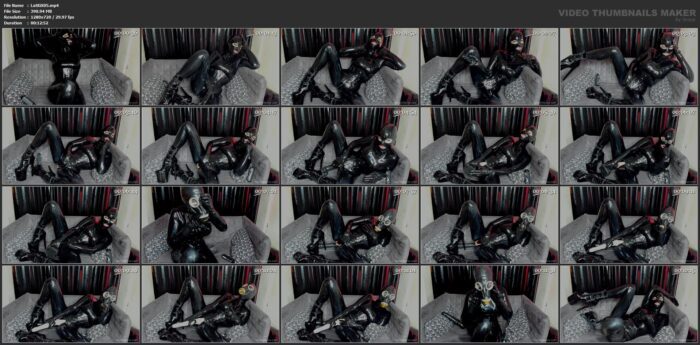 Kitty Malone In Scene: Gasmask - LATEXKITTYXXX - HD/720p/MP4