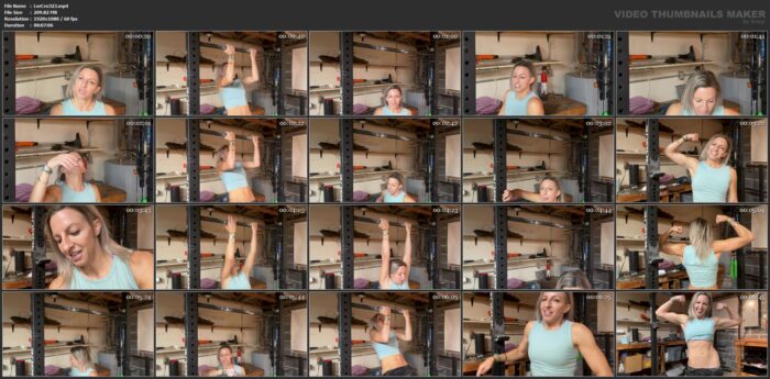 Lora Cross In Scene: Chin Up Challenge 32 Reps In 4 Sets - LORACROSSMODEL - FULL HD/1080p/MP4