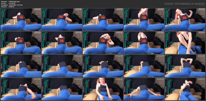 Seated Stretches In Jeans And 2 Leotards - MISHA MYSTIQUE - FULL HD/1080p/MP4