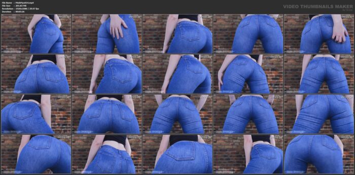 5 Minute Jeans Tease Ass In Your Face - MISHA MYSTIQUE - FULL HD/1080p/MP4