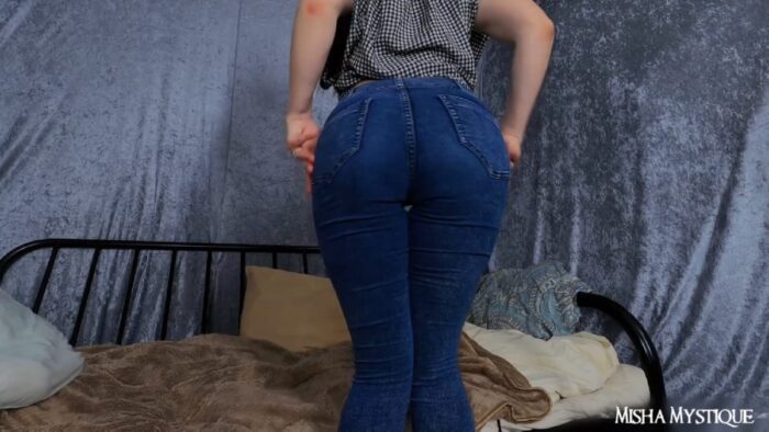 Ass Tease Quickie Tight Jeans Fetish - MISHA MYSTIQUE - FULL HD/1080p/MP4