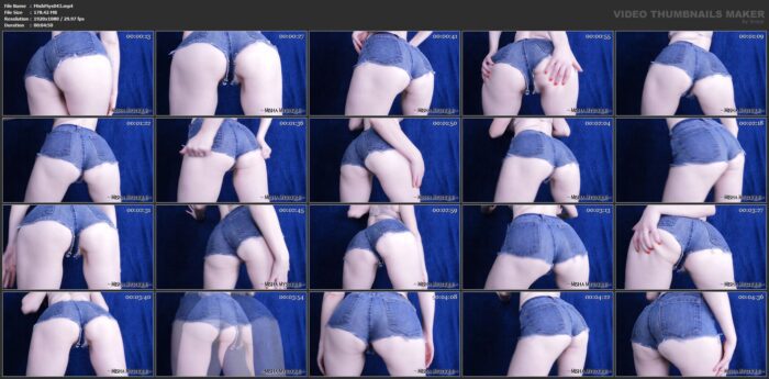 Ass Worship Closeup Joi In Short Jean Shorts - MISHA MYSTIQUE - FULL HD/1080p/MP4