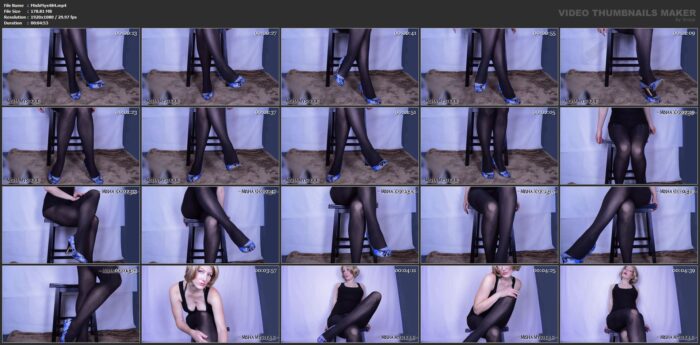 Heels Tease In Black Pantyhose - MISHA MYSTIQUE - FULL HD/1080p/MP4