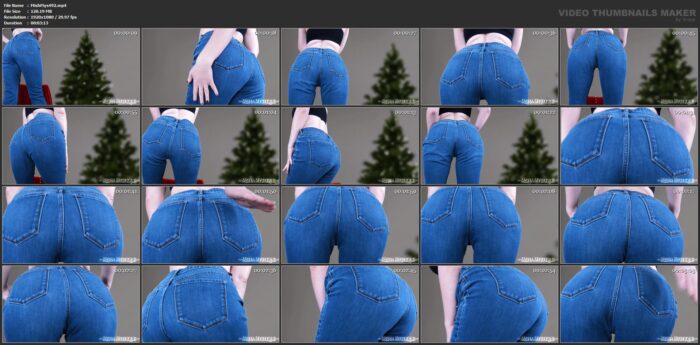 Jeans Fetish Ass Tease Old Navy Loose Fit Denim - MISHA MYSTIQUE - FULL HD/1080p/MP4