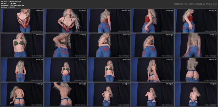 Quickie Jeans Tease To Topless In Red Trues - MISHA MYSTIQUE - FULL HD/1080p/MP4