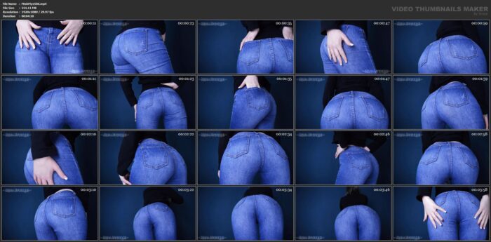 Jeans Fetish Ass Tease Up Close Tight Denim - MISHA MYSTIQUE - FULL HD/1080p/MP4