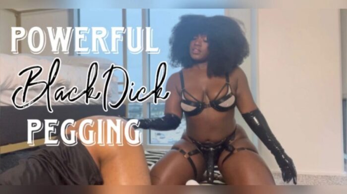 Powerful Black Dick Pegging - QUEEN MELANIN - FULL HD/1080p/MP4