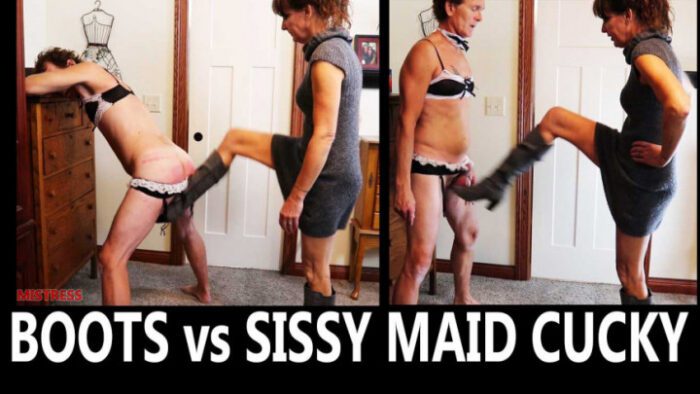 Boots Vs Sissy Maid - Boots Win - SOCCER MOM MISTRESS - FULL HD/1080p/MP4