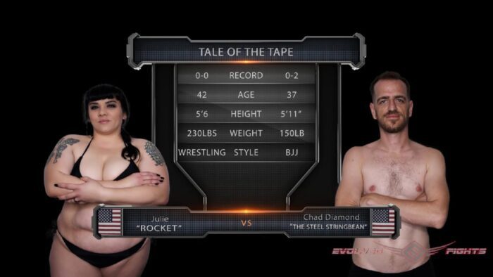 Julie Rocket Vs Chad Diamond - EVOLVED FIGHTS - FULL HD/1080p/MP4