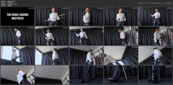 Mistress Madeleine - The Cruel Caning Mistress - FEMDOMFOTO - HD/720p/MP4