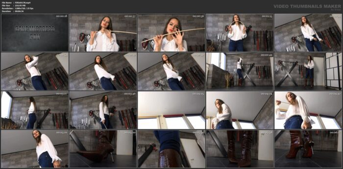 Lady Iveta - Cane Mistress Pov - FEMDOMFOTO - HD/720p/MP4