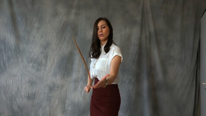 Lady Sarah - Caning Exercises - FEMDOMFOTO - HD/720p/MP4