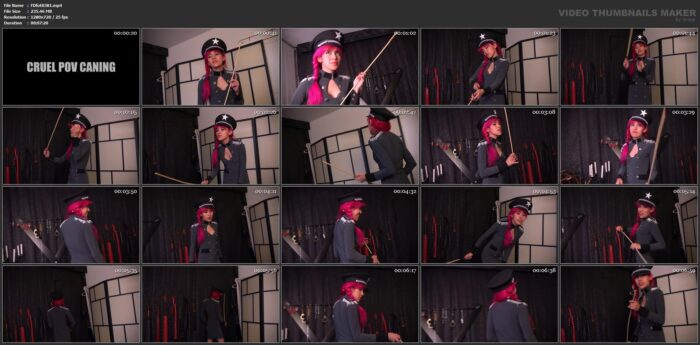 Demi Blu - Cruel Pov Caning - FEMDOMFOTO - HD/720p/MP4