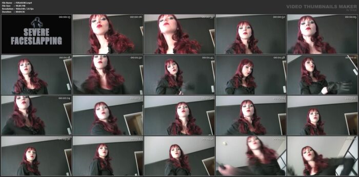 Lisa Laudanum - Severe Faceslapping - FEMDOMFOTO - SD/540p/MP4