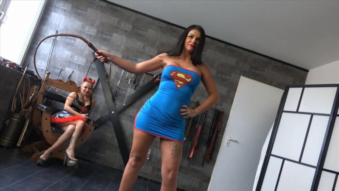 Lady Carmela - Devil And Supergirl With Whips - FEMDOMFOTO - HD/720p/MP4