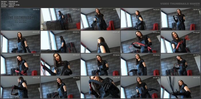 Lady Sarah - The Leather Lady Is Back - FEMDOMFOTO - HD/720p/MP4