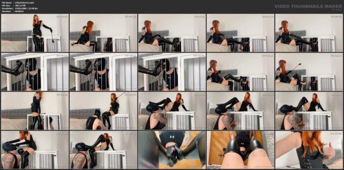 Goddess Kira In Scene: Now I Keep My Slave In A Cage And Release Him Only When He Fulfills My Order Perfectly - LIFESTYLE FEMDOM - FULL HD/1080p/MP4