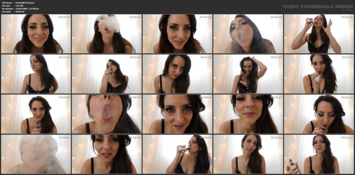 Vaping and Spitting Right in Your Mouth - STELLA LIBERTY / STELLALIBERTYVIDEOS - FULL HD/1080p/MP4