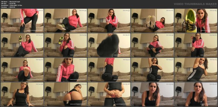 Goddess Jasmine In Scene: Stinky Gym Slave - WORSHIP JASMINE - FULL HD/1080p/MP4