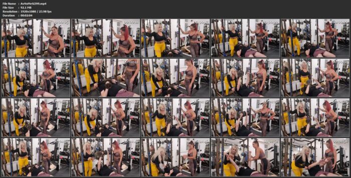 Humiliated By Two Fitness Goddesses In The Gym - MISTRESS AVA VON MEDISIN - FULL HD/1080p/MP4