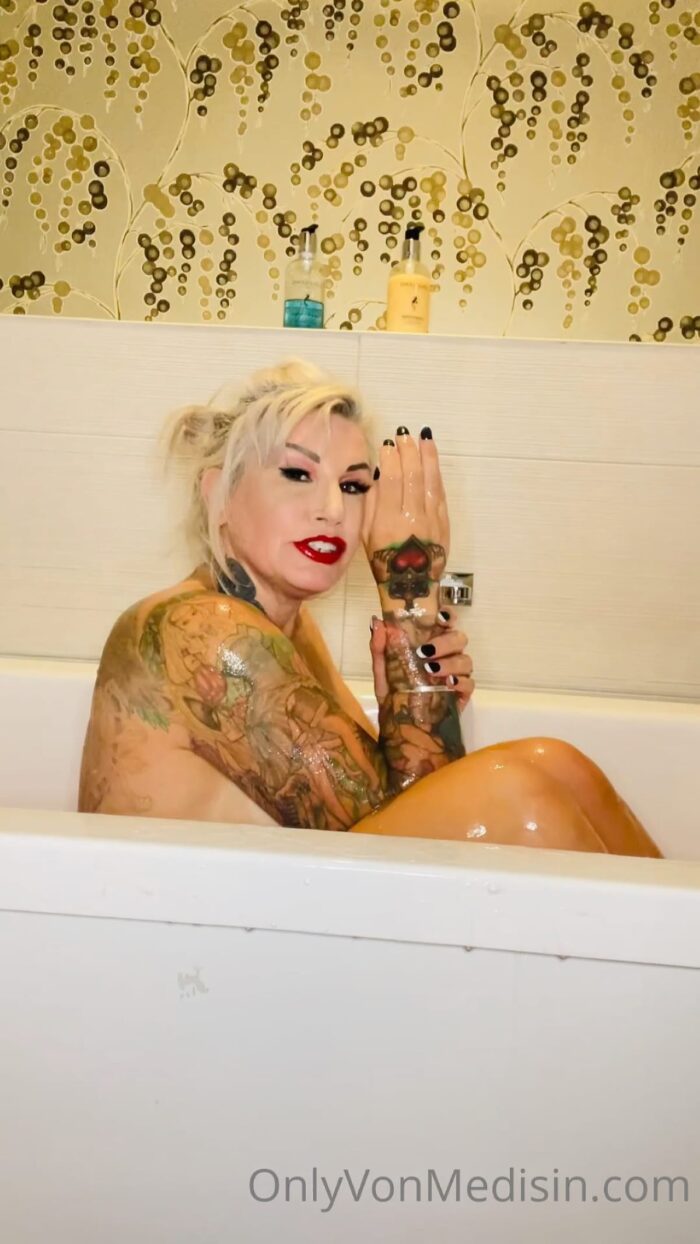 Wet Wednesday Worship I'm Never Naked When I Have This Many Tattoos - MISTRESS AVA VON MEDISIN - FULL HD/1920p/MP4