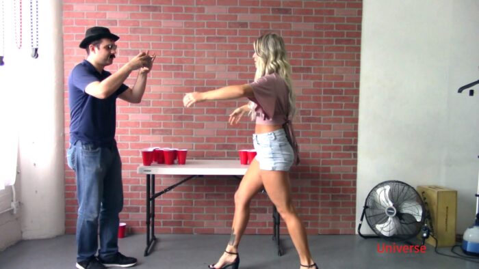 Jennifer - Nutshot Beerpong Behind The Scenes - PROTECT UR NUTS & UNIVERSE BALLBUSTING - FULL HD/1080p/MP4