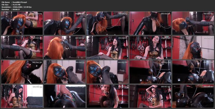 The Latex Doll Worships Dominatrix Nika's Feet And Shoes - DOMINATRIX NIKA - FULL HD/1080p/MP4