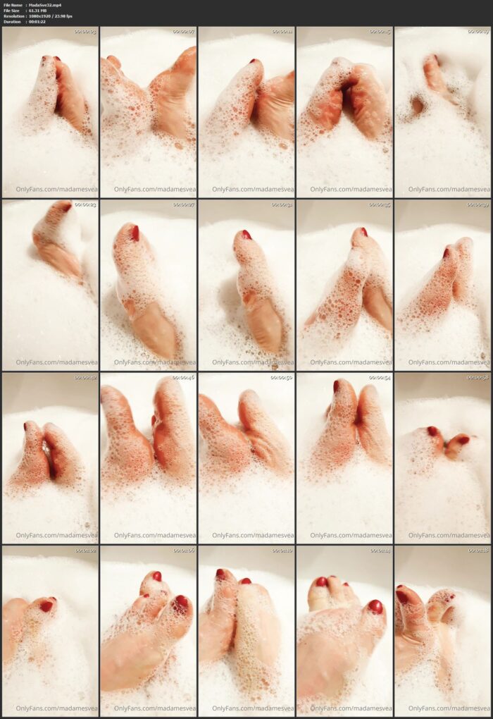 Foamy Feet... And You're Drooling - MADAME SVEA - FULL HD/1920p/MP4