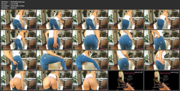 Tight Jeans Toilet Slavery - MISS MADISON STONE - FULL HD/1080p/MP4