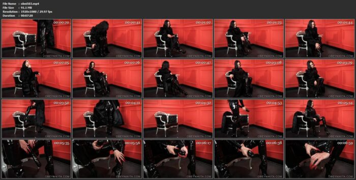 Mistress Nikita In Scene: Jerkoff - OBEY NIKITA - FULL HD/1080p/MP4