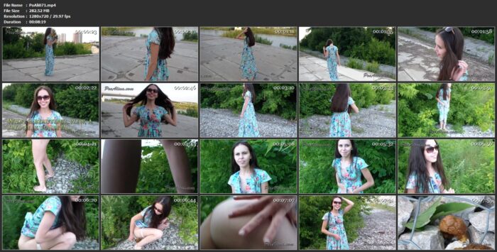 Summer! Alina Walks And Powerfully Farts And Shitting - POOALINA - HD/720p/MP4