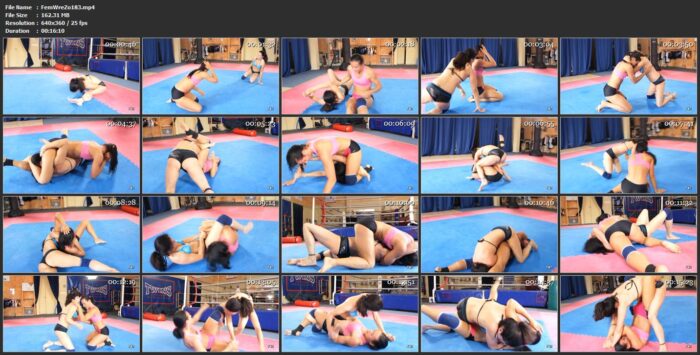 Tia Vs. Suzie - FEMALE WRESTLING ZONE - LQ/360p/MP4