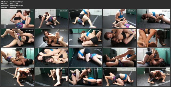 Bella Rossi Vs. Nina Vayle - FEMALE WRESTLING ZONE - FULL HD/1080p/MP4