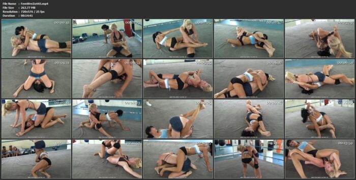 Kim Vs. Angel - FEMALE WRESTLING ZONE - SD/576p/MP4