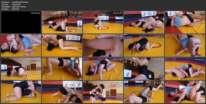 Ina Vs. Stella - FEMALE WRESTLING ZONE - LQ/360p/MP4