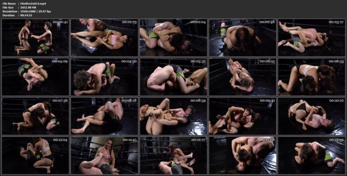 BATTLE RING ULTIMATE SERIES - BOUT#7 Muscle Girl Vs. BJJ Boy - MIXED WRESTLING ZONE - FULL HD/1080p/MP4